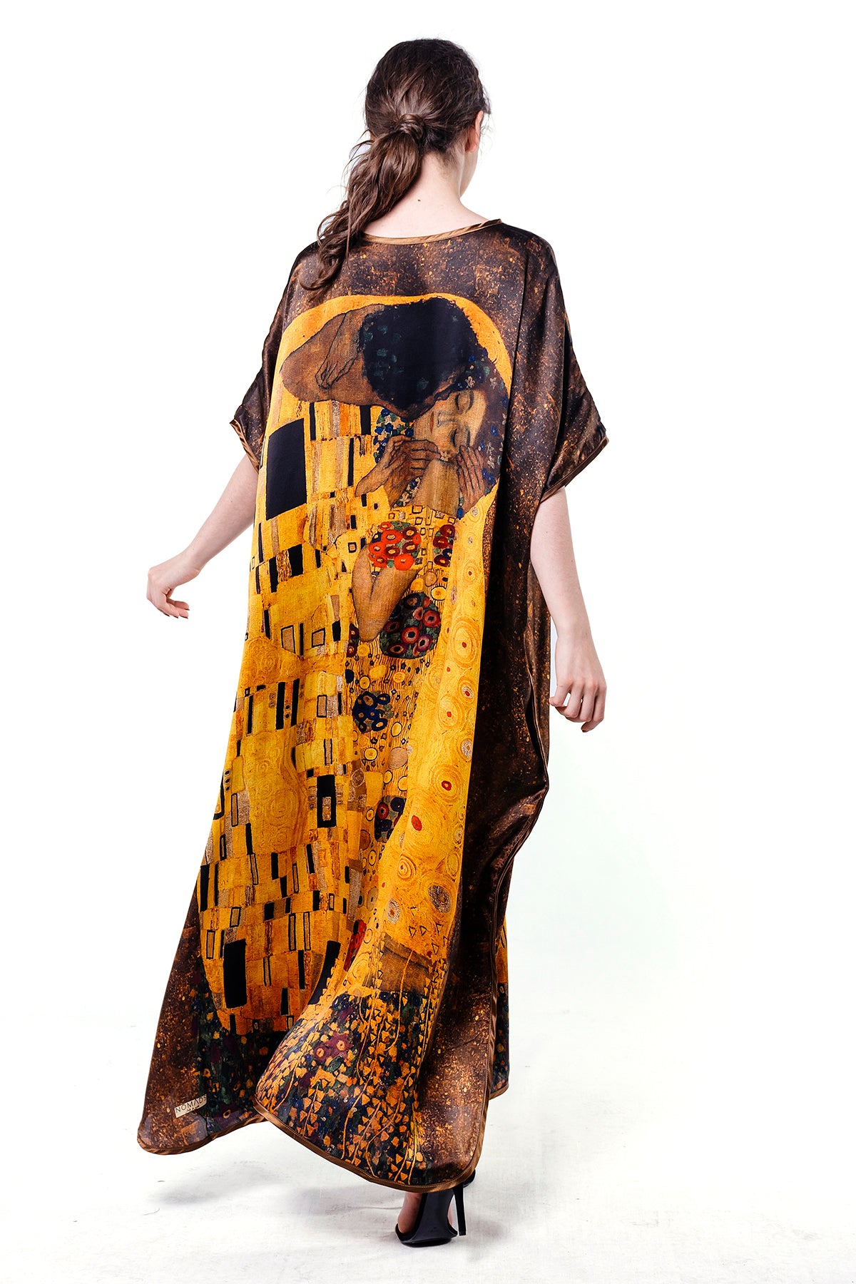 Long loose silk dress "The Kiss"