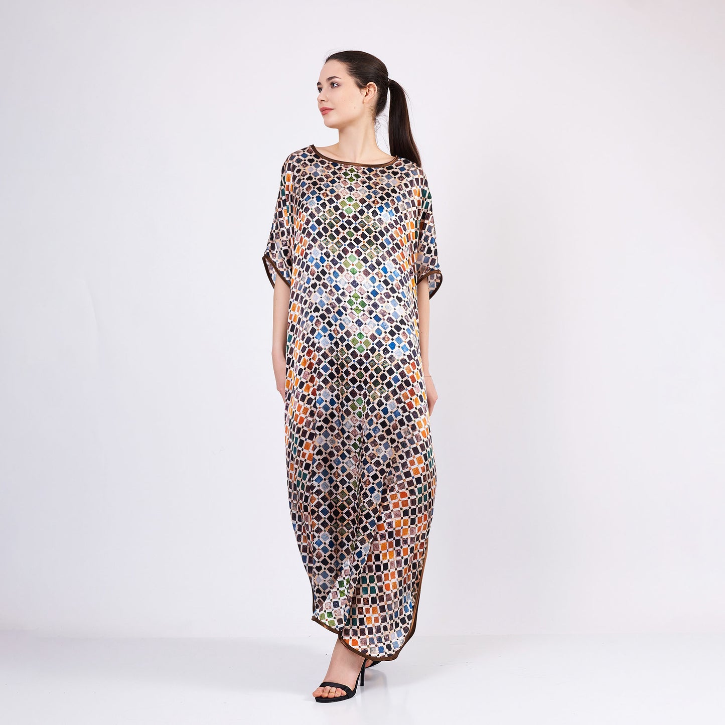 Long loose silk dress "Somali Princess"