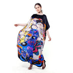Long loose silk dress "The Virgin"
