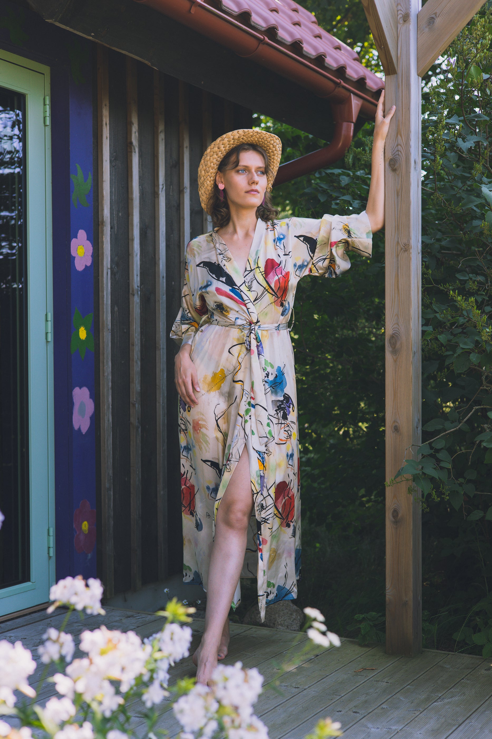 Long kimono "Kandinsky Composition"