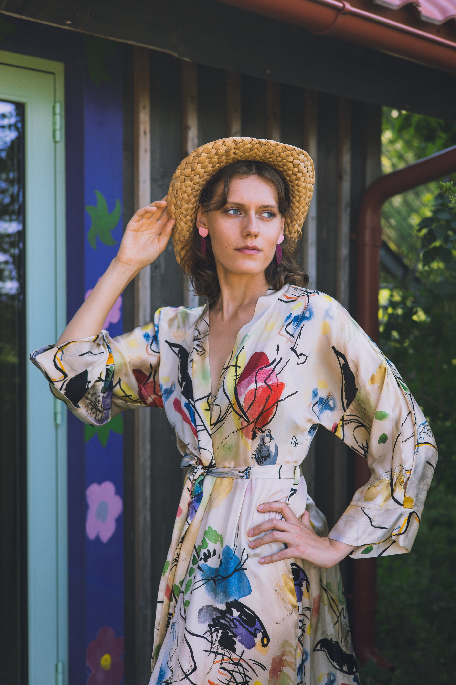 Long kimono "Kandinsky Composition"