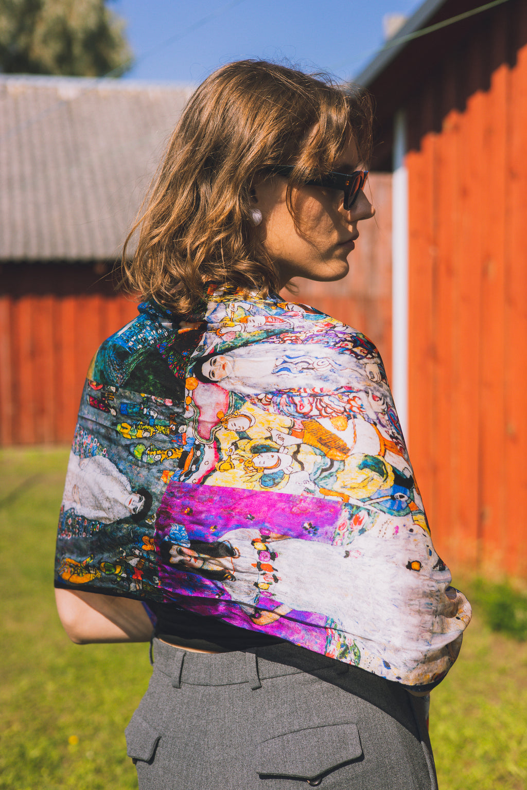 Silk scarf "Klimt's Dream"