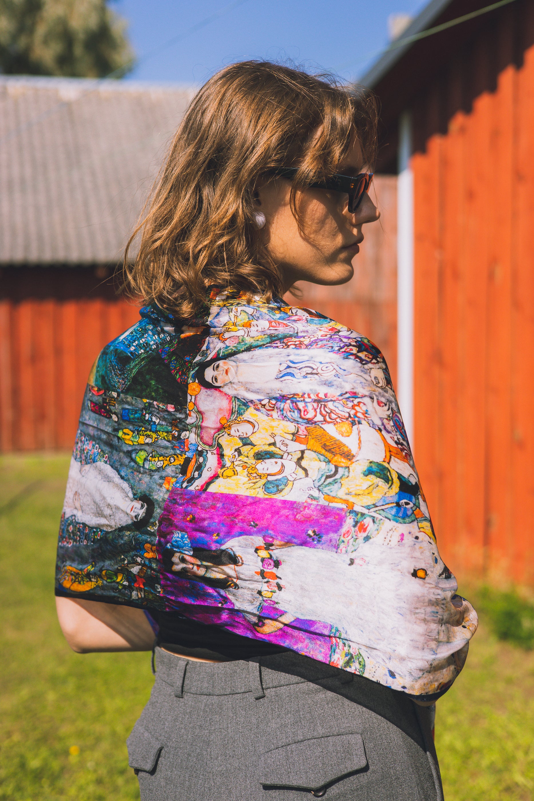 Silk scarf "Klimt's Dream"