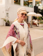 Felted silk poncho "Mada Primavesi"