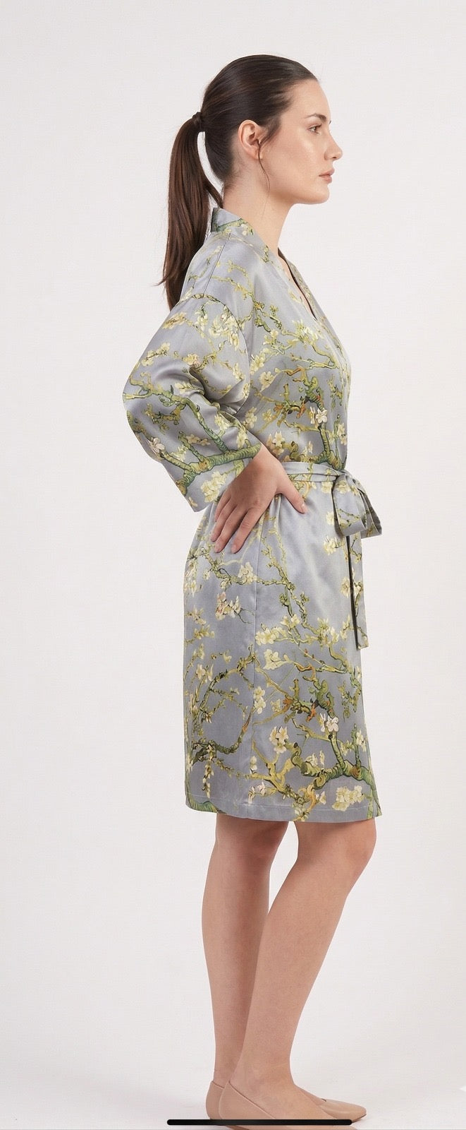 Short kimono "Japanese Winter"