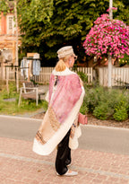 Felted silk poncho "Mada Primavesi"