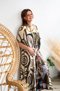 Long loose silk dress "Expectation"