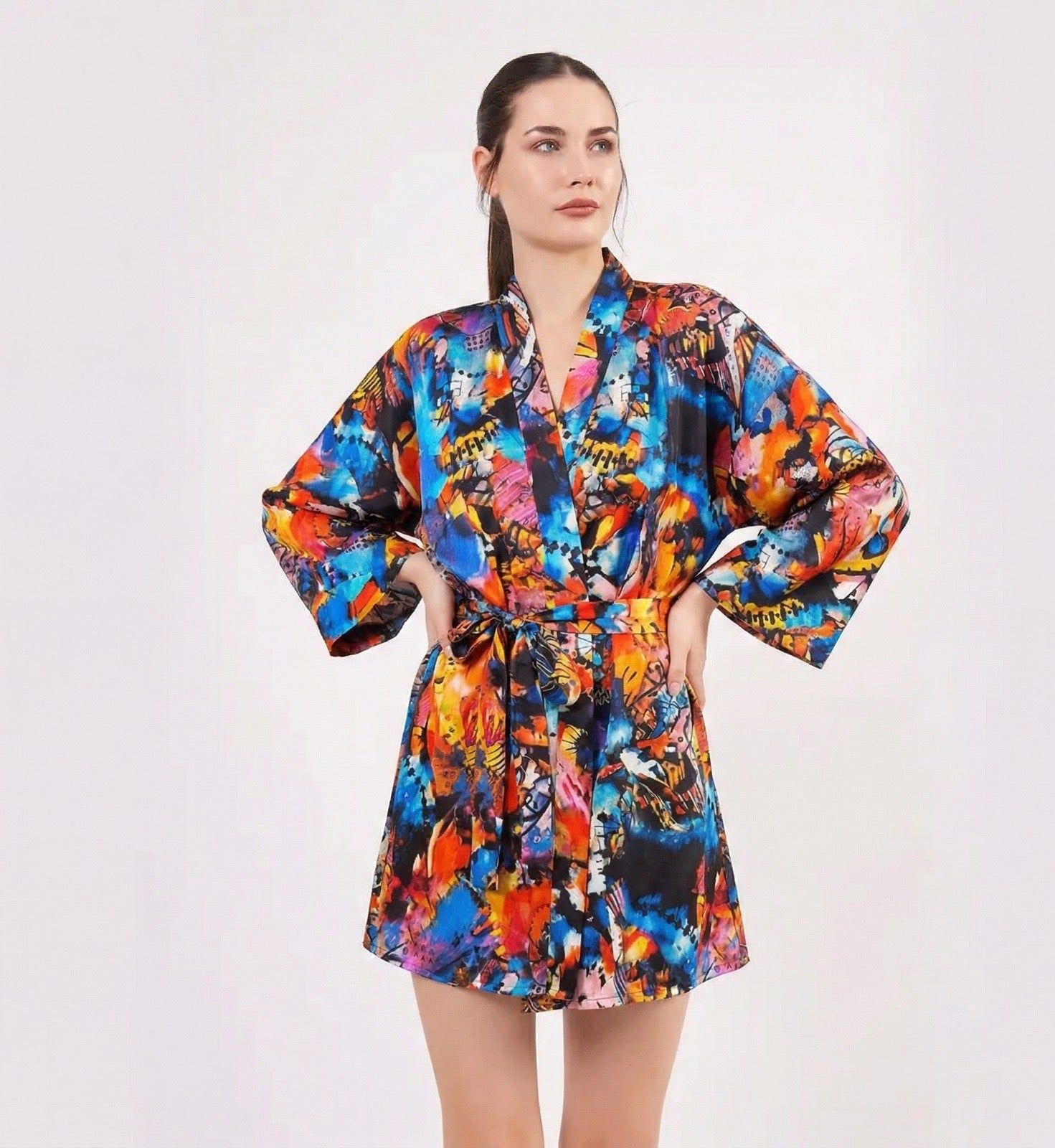 Short kimono "Dreaming in Paradise"