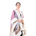 Felted silk poncho "Mada Primavesi"