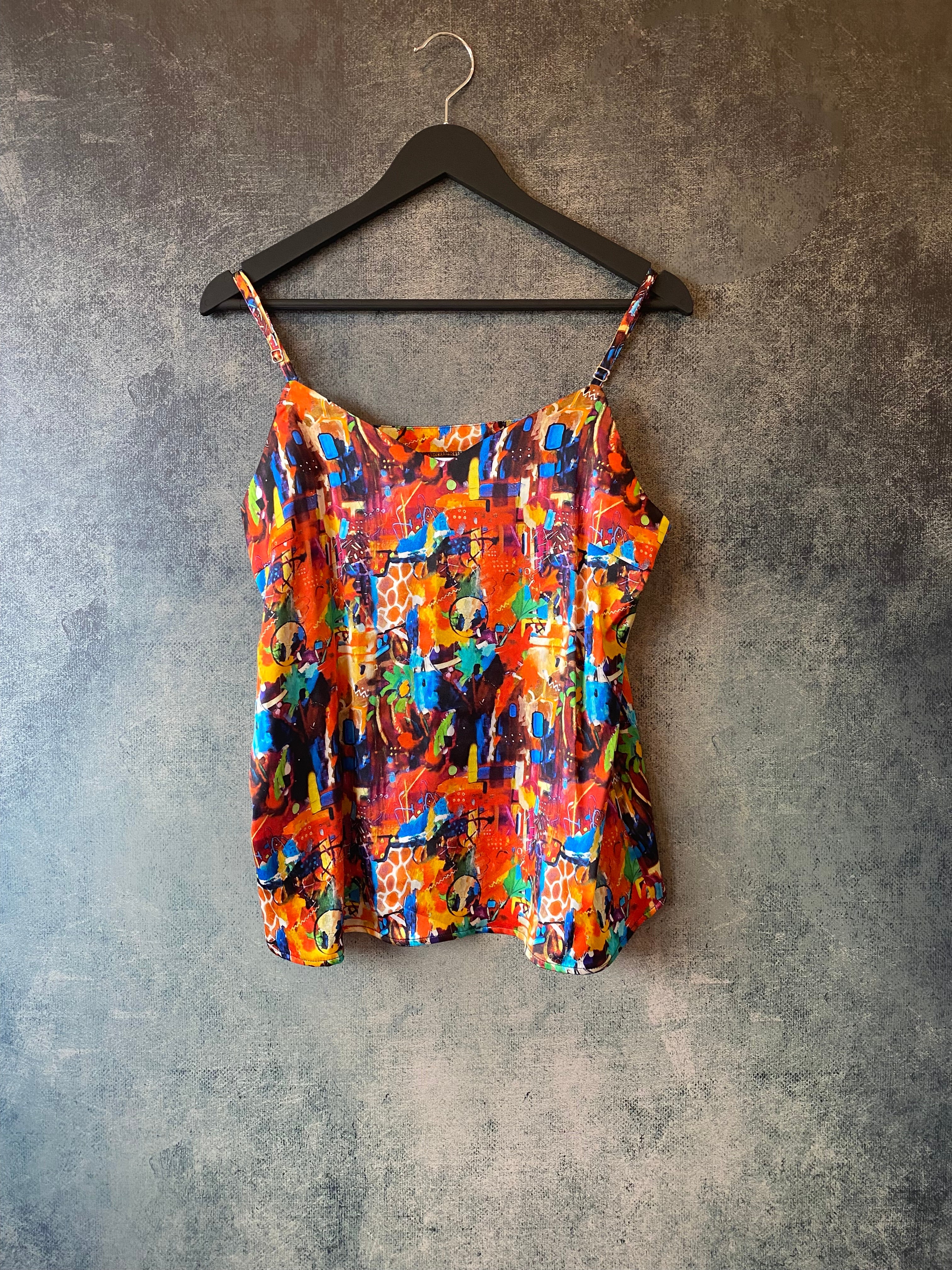 Two-piece short silk leisure set "Dreaming in Metropolis"