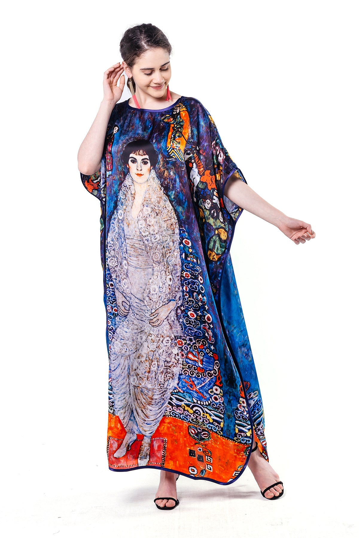 Long loose silk dress "Baroness Elisabeth"