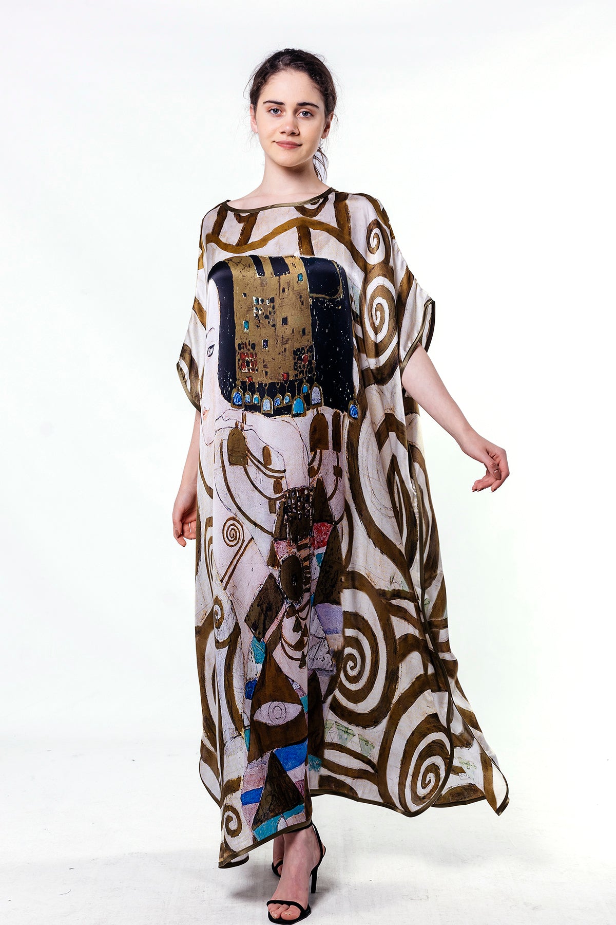 Long loose silk dress "Expectation"