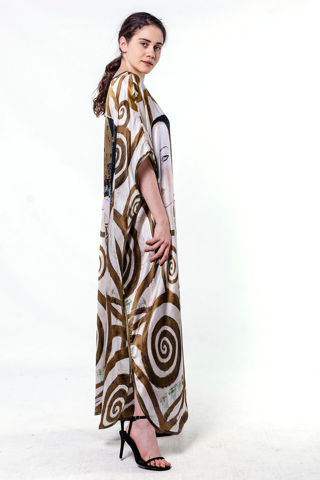 Long loose silk dress "Expectation"