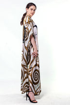 Long loose silk dress "Expectation"