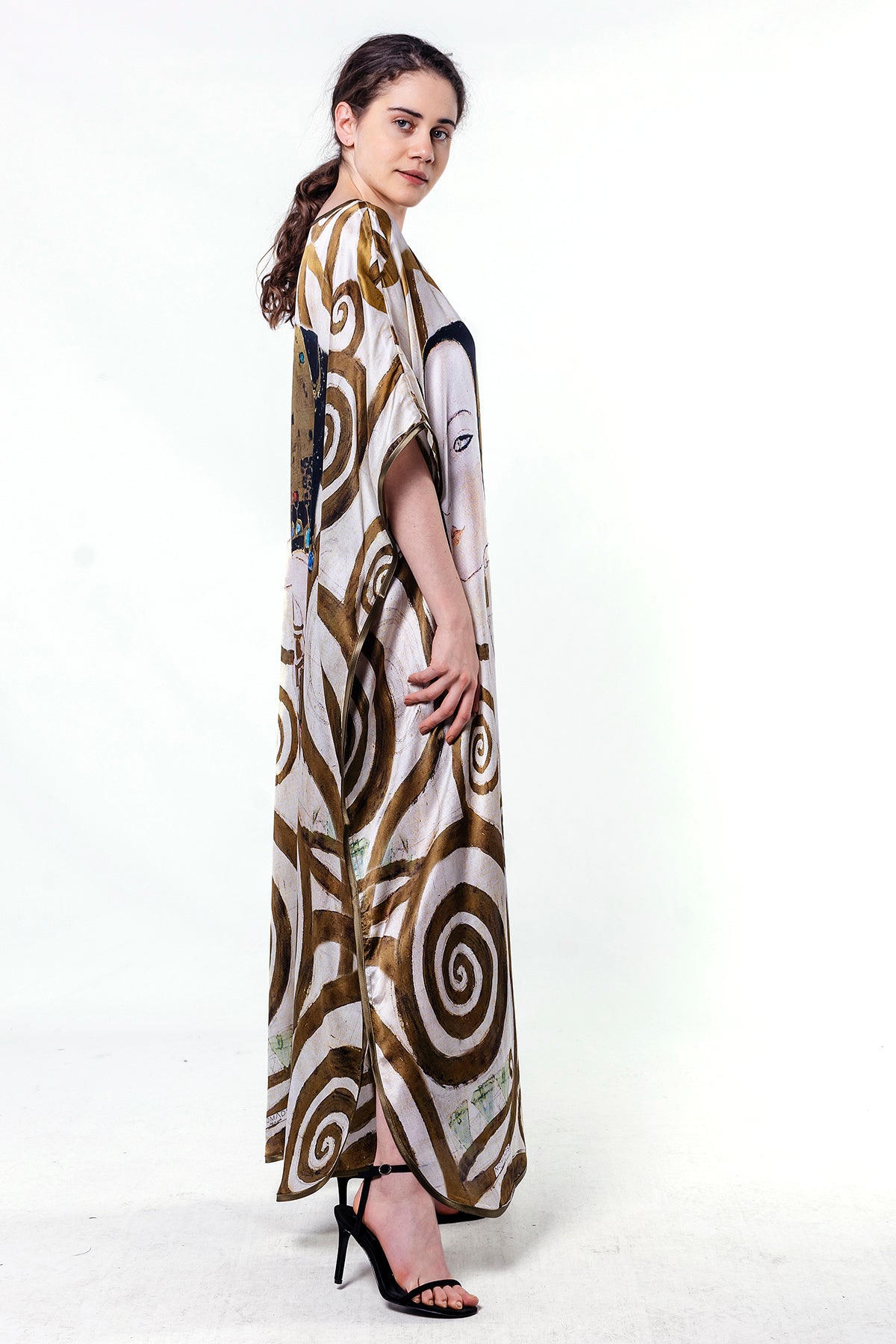 Long loose silk dress "Expectation"