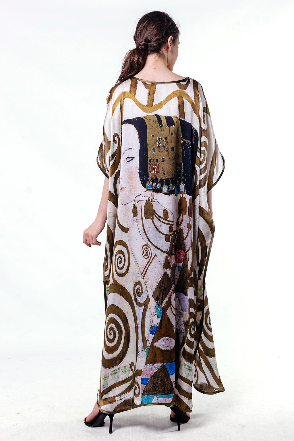 Long loose silk dress "Expectation"