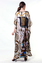 Long loose silk dress "Expectation"