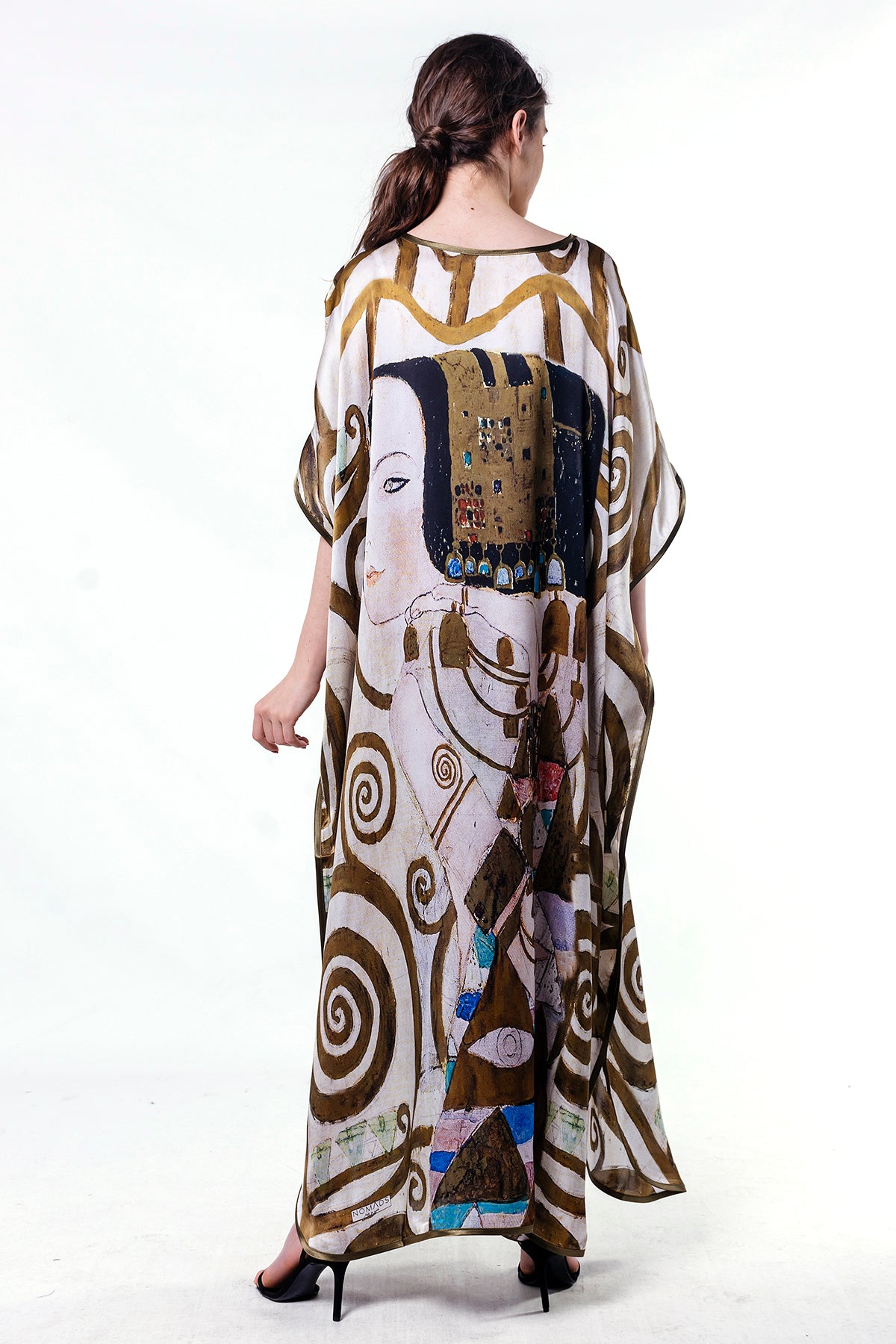 Long loose silk dress "Expectation"