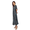 Long loose silk dress "Parisian Elegance"