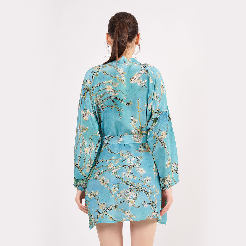 Short kimono "Japanese Lake"