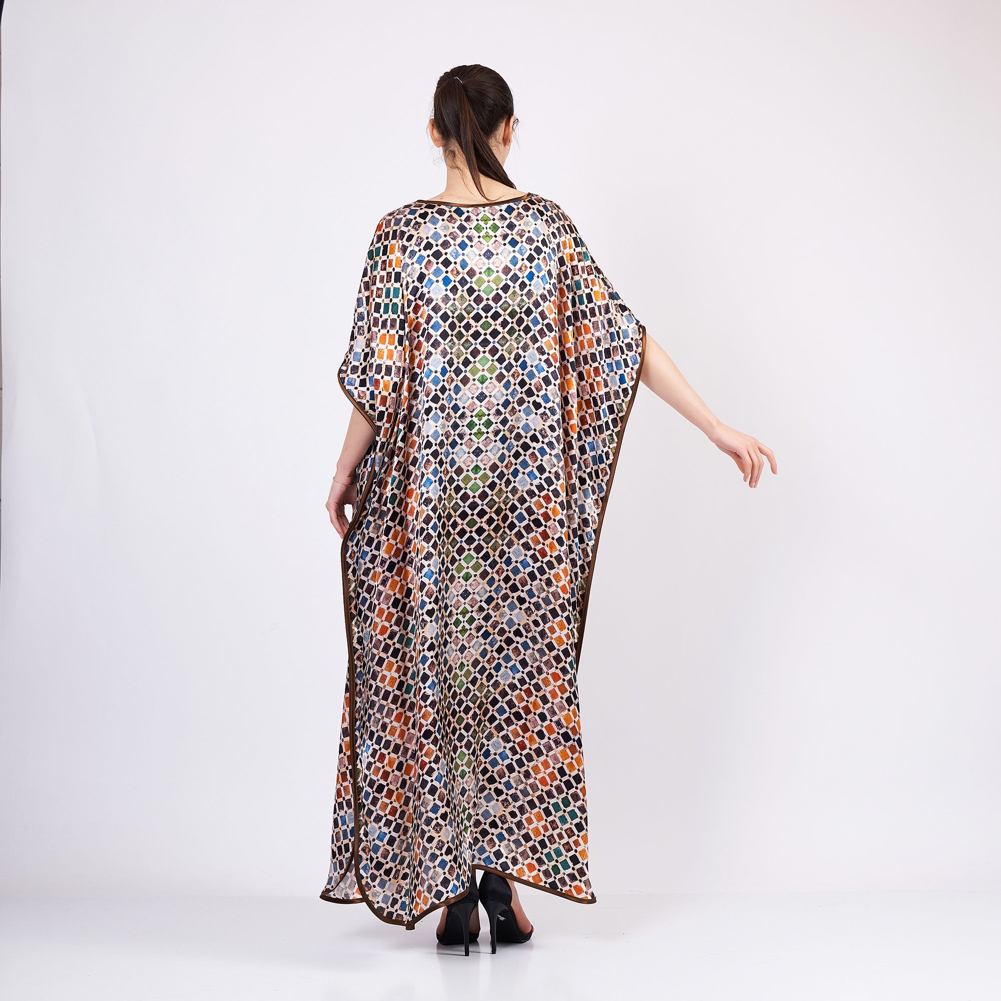 Long loose silk dress "Somali Princess"