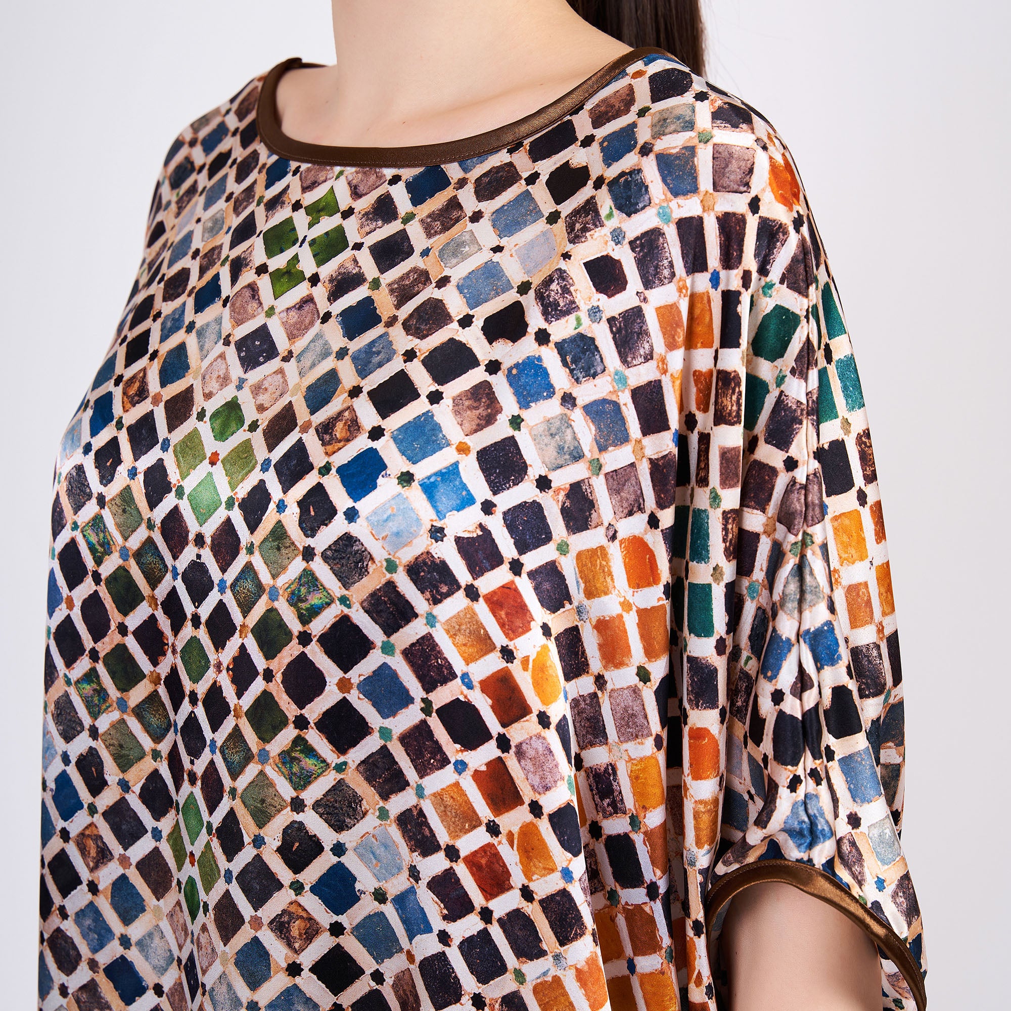 Long loose silk dress "Somali Princess"