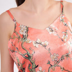 Two-piece short silk leisure set "Japanese Twilight"