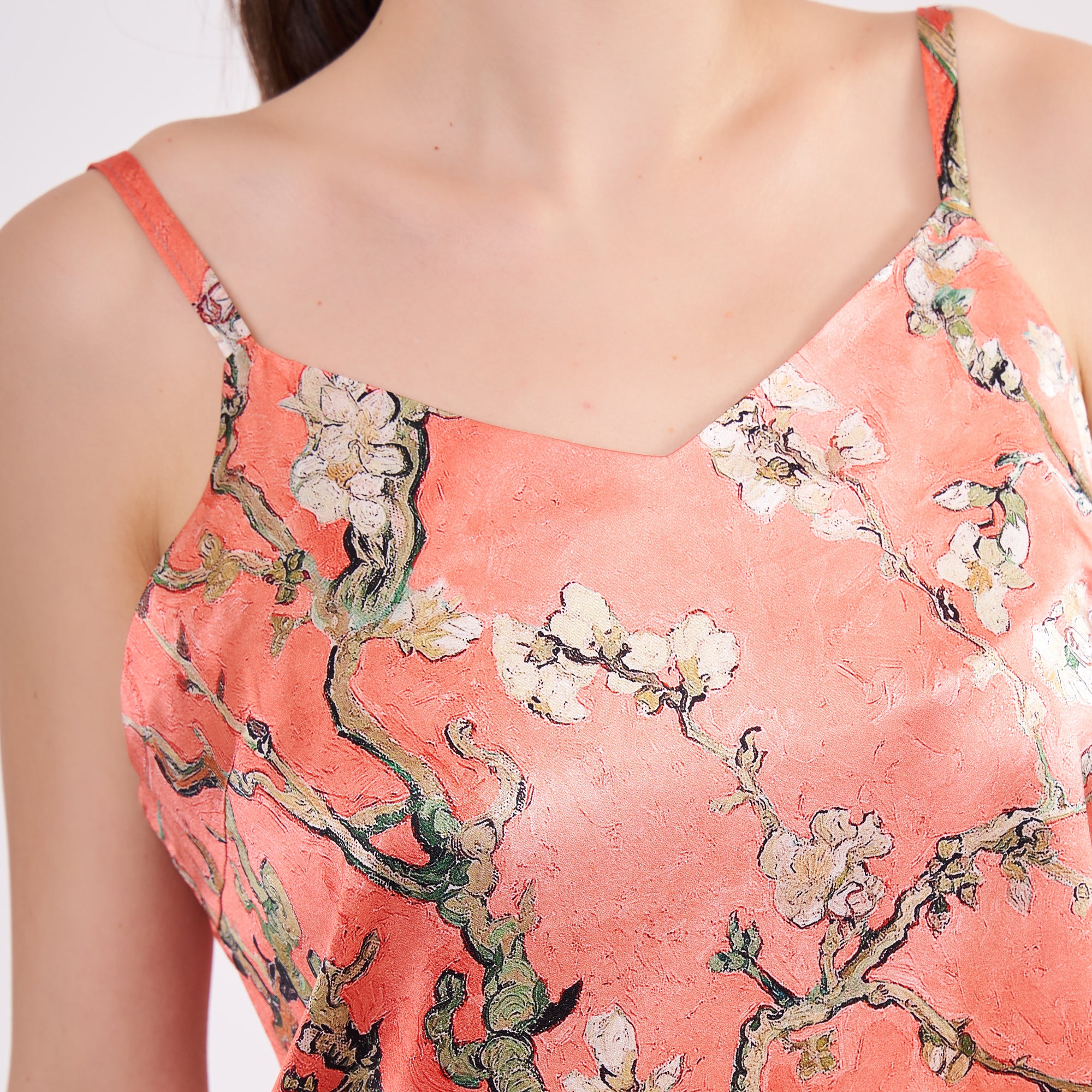 Two-piece short silk leisure set "Japanese Twilight"