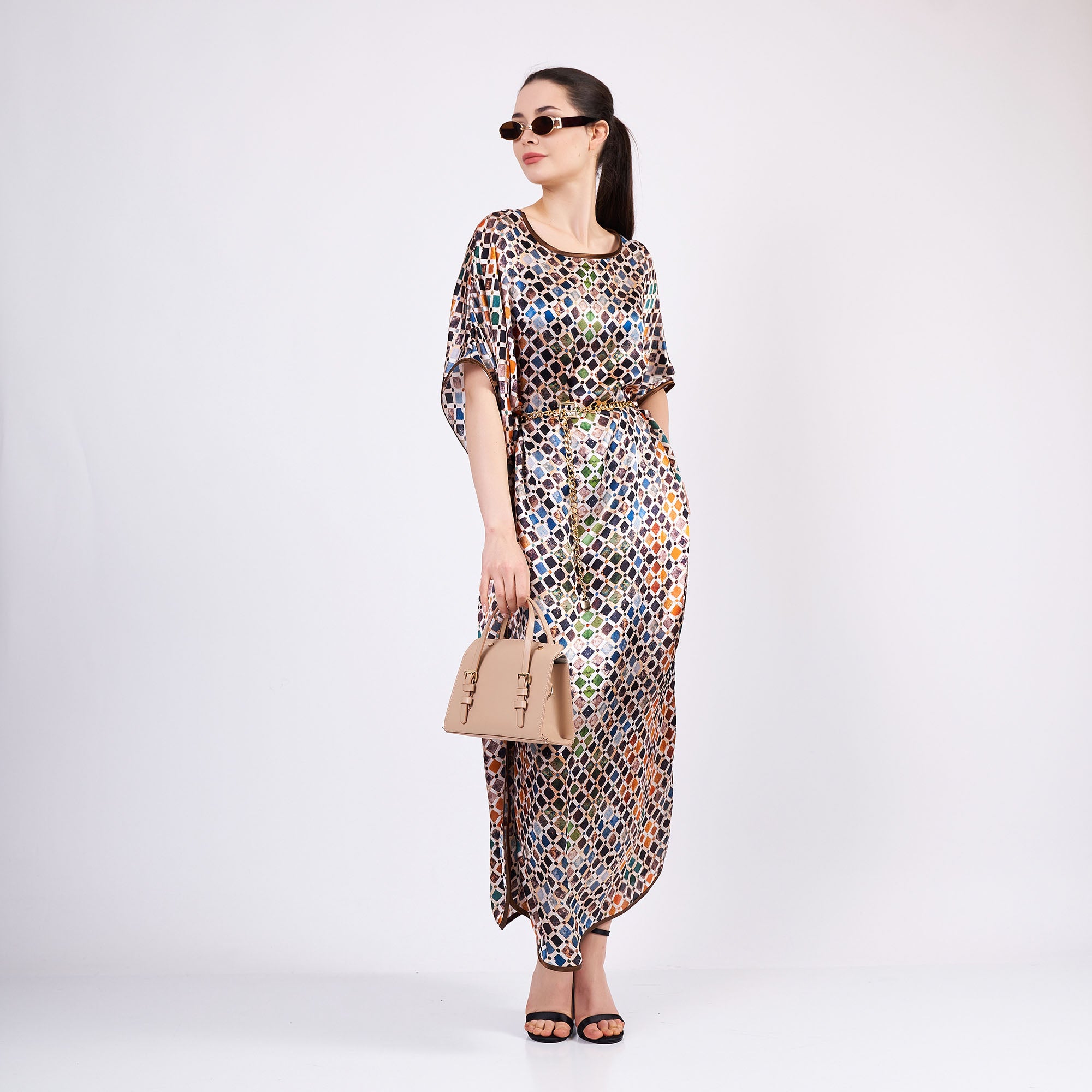 Long loose silk dress "Somali Princess"